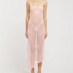 Asta Resort Pink Sheer Dress